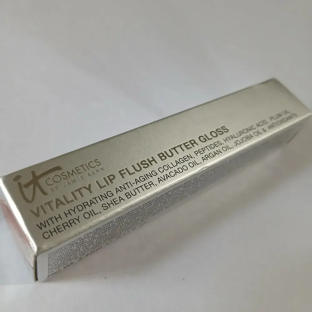 IT Cosmetics PERFECT NUDE Vitality Lip Flush Butter Gloss NEW IN BOX